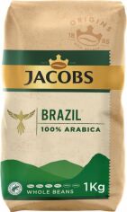 Акція на Кава в зернах Jacobs Origins Brazil 100% Арабіка 1 кг від Rozetka