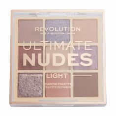 Акция на Палетка тіней для повік Makeup Revolution Ultimate Nudes Eyeshadow Palette, Light, 8.1 г от Eva