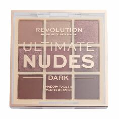 Акція на Палетка тіней для повік Makeup Revolution Ultimate Nudes Eyeshadow Palette, Dark, 8.1 г від Eva