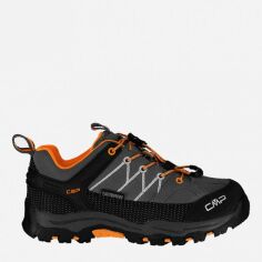 Акция на Дитячі шкіряні кросівки для хлопчика CMP Kids Rigel Low Trekking Shoes 3Q13244-47UG 32 Antracite-Flash Orange от Rozetka
