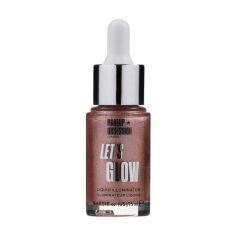 Акція на Рідкий хайлайтер для обличчя Makeup Obsession Let's Glow Liquid Illuminator, Erotic, 15 мл від Eva