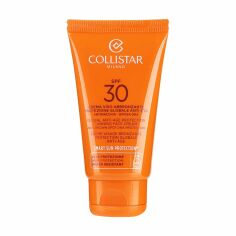 Акція на Сонцезахисний крем для обличчя Collistar Global Anti-Age Protection Tanning Face Cream SPF 30 проти пігментних плям, 50 мл від Eva