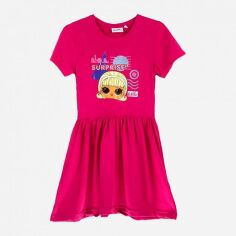 Акция на Дитяче літнє плаття для дівчинки Lol. KS30319 110-116 см Рожеве от Rozetka
