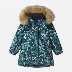 Акція на Дитяча зимова термо куртка для дівчинки Reima Muhvi 521642-9998 116 см від Rozetka