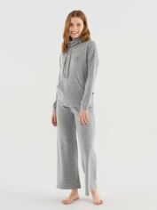 Акція на Піжама (худі + штани) жіноча U.S. Polo Assn 16818 L Grey Melange від Rozetka