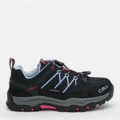 Акция на Дитячі шкіряні кросівки для дівчинки CMP Kids Rigel Low Trekking Shoes 3Q13244-66UM 32 Titanio-Skyway от Rozetka