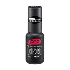 Акція на Гель-лак для нігтів PNB Gel Polish Mini Thin Brush з тонким пензлем, 023 Dark, 4 мл від Eva