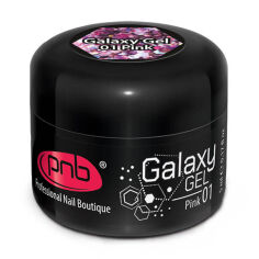Акция на Гель для дизайну нігтів PNB UV/LED Galaxy Gel 01 Pink, 5 мл от Eva
