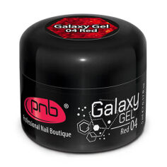 Акция на Гель для дизайну нігтів PNB UV/LED Galaxy Gel 04 Red, 5 мл от Eva