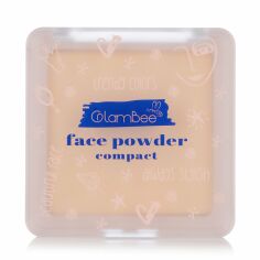 Акція на Компактна пудра для обличчя GlamBee Face Powder Compact без дзеркала, 01, 11 г від Eva