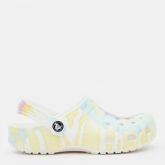 Акція на Жіночі крокси Crocs Classic Tie-Dye Graphic Clog 205453-94S 38-39 (M6/W8) 24 см Білі з різнобарвним від Rozetka