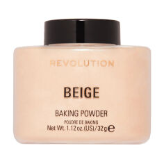 Акція на Розсипчаста пудра для обличчя Makeup Revolution Baking Powder, Beige, 32 г від Eva