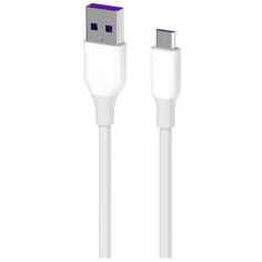 Акція на Кабель 2E USB-A - microUSB Glow 1m White (2E-CCAM-WH) від MOYO