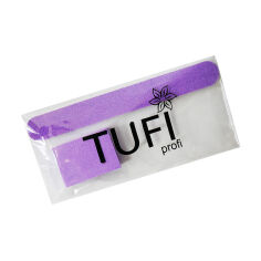 Акція на Набір одноразовий для манікюру Tufi Profi Premium (пилочка 180/240 гритів, 1 шт + баф 120/120 гритів, фіолетовий, 1 шт), (097775) від Eva