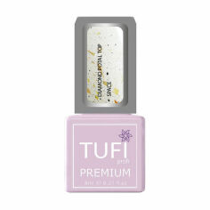 Акция на Топ для гель-лаку Tufi Profi Premium Diamond Potal Top з поталлю та шимером, Космос, 8 мл от Eva