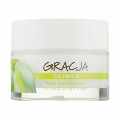 Акція на Відновлювальний крем для обличчя Gracja Olive Regenerating Craem з оливковою олією та коензимом Q10, 50 мл від Eva