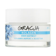 Акция на Живильний крем для обличчя Gracja Collagen Nourishing Cream з морським колагеном та еластином, 50 мл от Eva