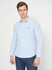 Акція на Сорочка бавовняна чоловіча Levi's Battery Housemark Slim Fit 86625-0005 S Allure Blue від Rozetka