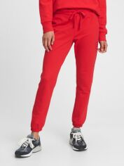 Акция на Спортивні штани на флісі жіночі GAP 27999590 XL Червоні от Rozetka
