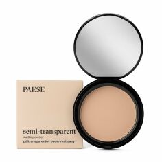 Акция на Компактна пудра для обличчя Paese Semi-Transparent Matte Powder 5A Natural, 9 г от Eva