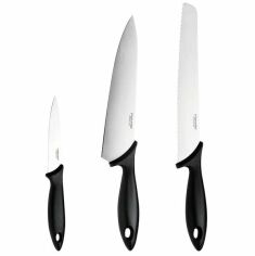 Акція на Набор ножей Fiskars Essential Starter, 3шт (1023784) від MOYO
