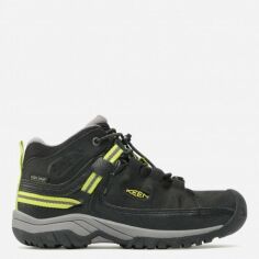 Акція на Дитячі демісезонні черевики для хлопчика Keen Targhee Mid WP 1026300 32-33 (1US) 19.7 см Чорні/Сірі від Rozetka