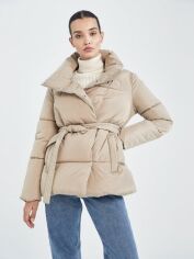 Акция на Куртка зимова жіноча DeFacto X5194AZ XL Camel от Rozetka