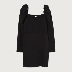 Акція на Сукня коротка жіноча H&M 8396730RP7 XS Чорна від Rozetka