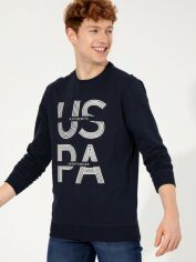 Акція на Світшот U.S. Polo Assn G081SZ082-000-1499765 XXL Синій від Rozetka