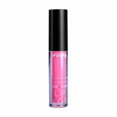 Акція на Блиск для губ Pudra Cosmetics High Shine Lip Gloss з протеїнами шовку та провітаміном B5, 14 Soft Pink, 2.5 г від Eva