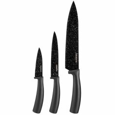 Акция на Набор ножей Ardesto Black Mars 3 пр. (AR2103BB) от MOYO