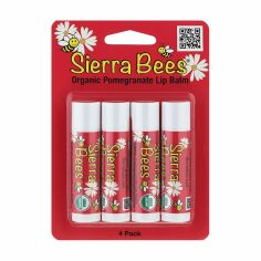 Акция на Набір бальзамів для губ Sierra Bees Гранат, 4*4.25 г от Eva