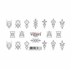 Акція на Водні наліпки для нігтів Vizavi Professional VG-07 від Eva
