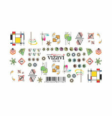 Акція на Водні наліпки для нігтів Vizavi Professional VG-14 від Eva