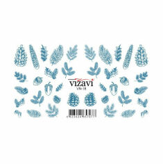 Акція на Водні наліпки для нігтів Vizavi Professional VN-18 від Eva