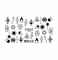 Акция на Водні наліпки для нігтів Vizavi Professional VG-08 от Eva