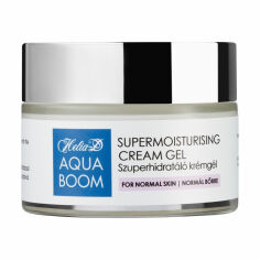 Акція на Зволожувальний крем-гель для обличчя Helia-D Aquaboom Supermoisturising Cream Gel для нормальної шкіри, 50 мл від Eva
