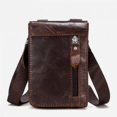 Акція на Чоловіча шкіряна сумка-планшет Vintage leather-14690 Коричнева від Rozetka