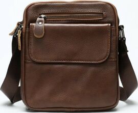 Акція на Чоловіча шкіряна сумка-планшет Vintage leather-14703 Коричнева від Rozetka