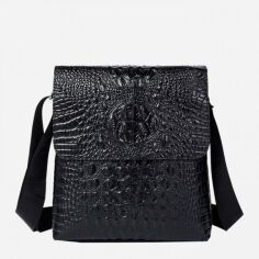 Акція на Чоловіча шкіряна сумка-планшет Vintage leather-14715 Чорна від Rozetka