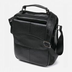 Акція на Чоловіча сумка шкіряна Vintage leather-20683 Чорна від Rozetka