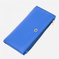 Акция на Шкіряний гаманець ST leather-19379 Блакитний от Rozetka