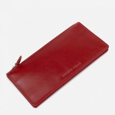Акция на Жіночий шкіряний гаманець Grande Pelle leather-11514 Червоний от Rozetka