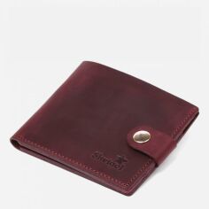 Акція на Портмоне шкіряне Shvigel leather-16457 Бордовий від Rozetka