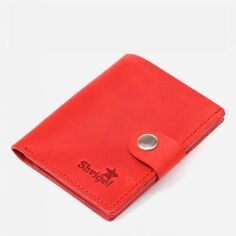 Акція на Шкіряний гаманець жіночий Shvigel leather-16497 Червоний від Rozetka