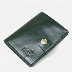 Акція на Портмоне шкіряне Shvigel leather-16504 Зелене від Rozetka