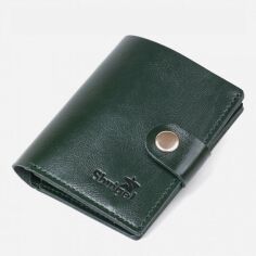 Акція на Портмоне шкіряне Shvigel leather-16483 Зелений від Rozetka