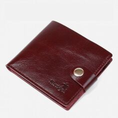Акция на Шкіряний гаманець жіночий Shvigel leather-16463 Вишневий от Rozetka
