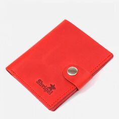 Акція на Портмоне шкіряне Shvigel leather-16476 Червоне від Rozetka
