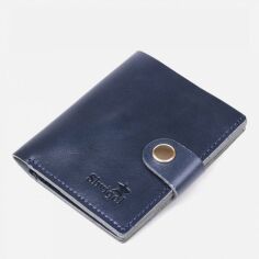 Акція на Портмоне шкіряне Shvigel leather-16486 Синє від Rozetka